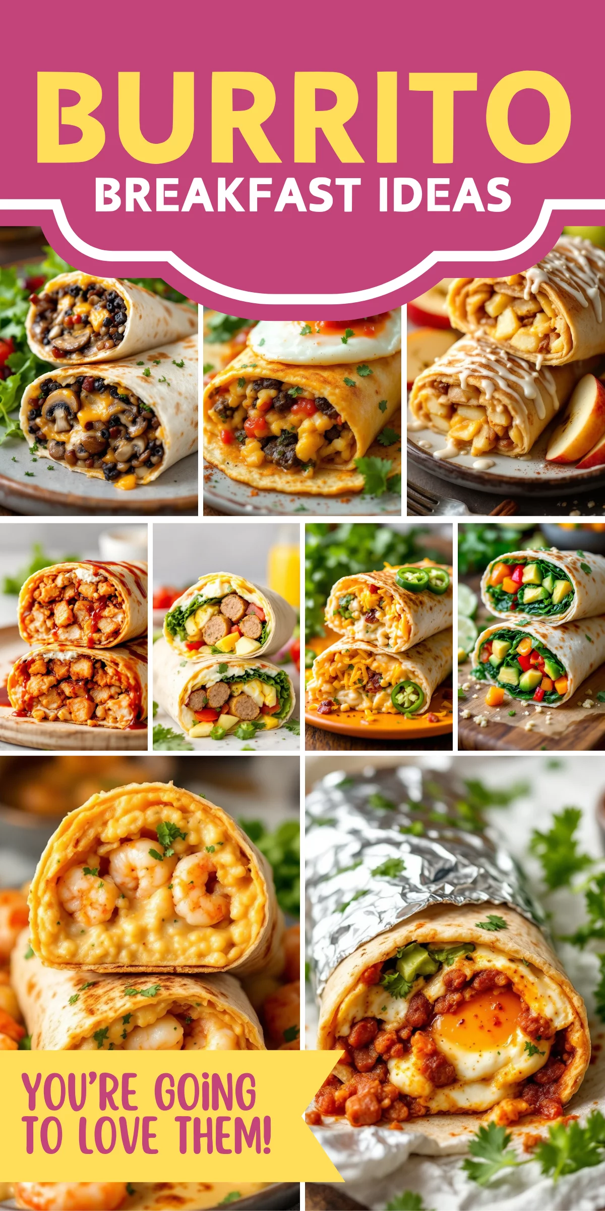 From spicy chorizo to veggie-packed options, these breakfast burritos are freezer-friendly and full of flavor! 🌯🌶️✨ #FreezerBreakfastMeals #BreakfastBurritosRecipe