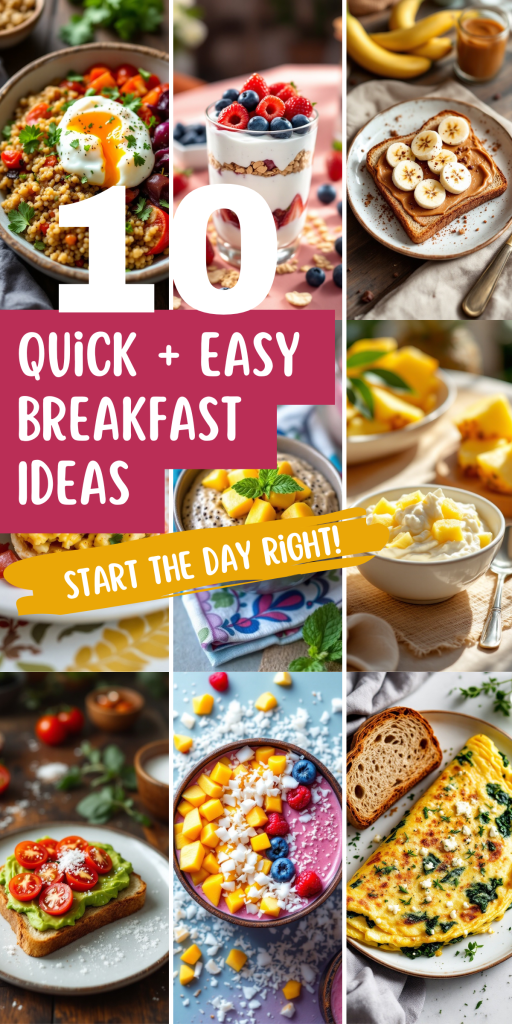 Hate mornings? These 10 delicious breakfast recipes will make you a morning person in no time. Quick, easy, and packed with flavor. 🥐🥑 #BreakfastGoals #QuickAndEasyBreakfast #MorningMagic
