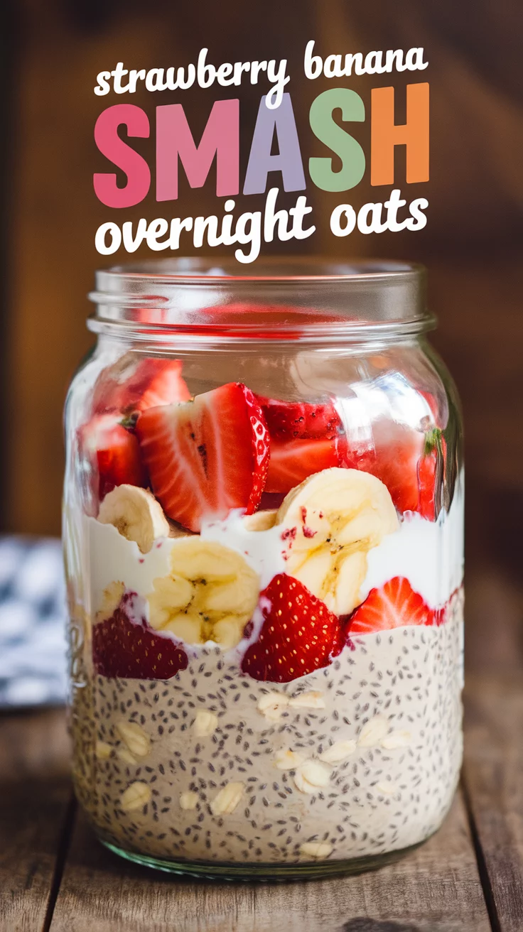 🍓🥄 Kid-Friendly Overnight Oats – Quick, Yummy & So Much Fun ✨👦 Get creative with toppings and let your kids build their own overnight oats—easy, tasty, and stress-free! 💛🌟