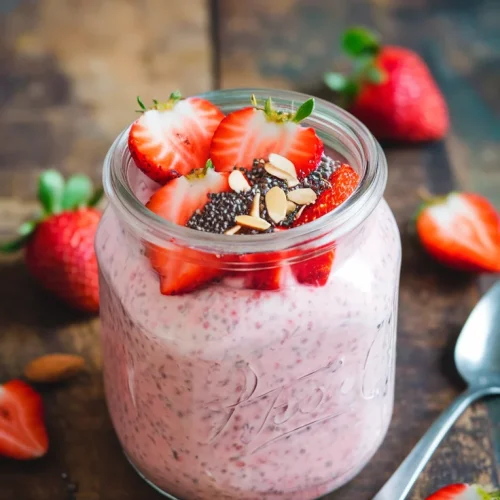 ✨? Make-Ahead Strawberry Protein Overnight Oats for Busy Days ?? Prep these protein-rich oats in minutes for a delicious, nutritious start to your morning. ??