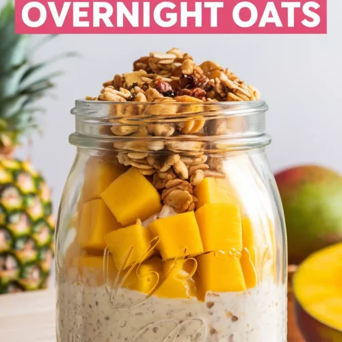 ?? Tropical Paradise Overnight Oats – A Healthy & Fun Breakfast for Kids ?? Packed with sweet tropical flavors, these overnight oats are quick, easy, and kid-friendly! ?✨