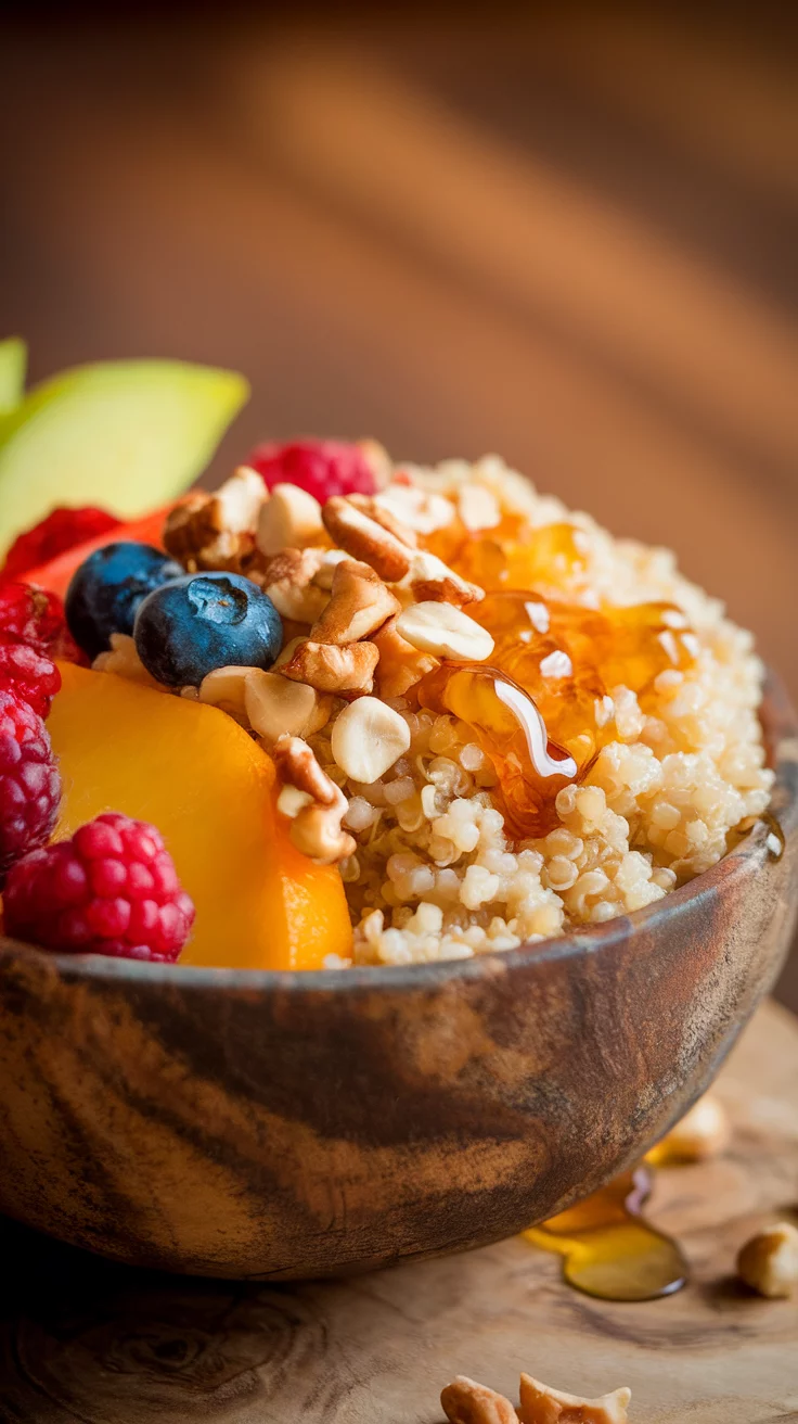 Start your day right with a delicious breakfast quinoa bowl! This recipe combines the nutty flavor of quinoa with a medley of fresh fruits and crunchy nuts, making it not just tasty but also packed with nutrients. It’s incredibly easy to prepare, allowing you to whip up a satisfying breakfast in no time.