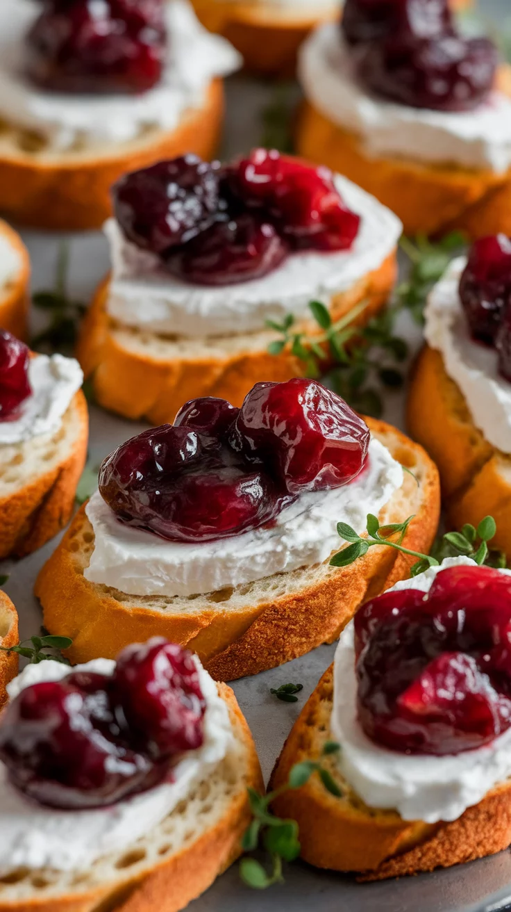 Cherry and goat cheese crostini make for a delightful breakfast treat. The creamy goat cheese pairs perfectly with the sweet cherries on crispy bread. It’s a simple yet elegant way to start your day!