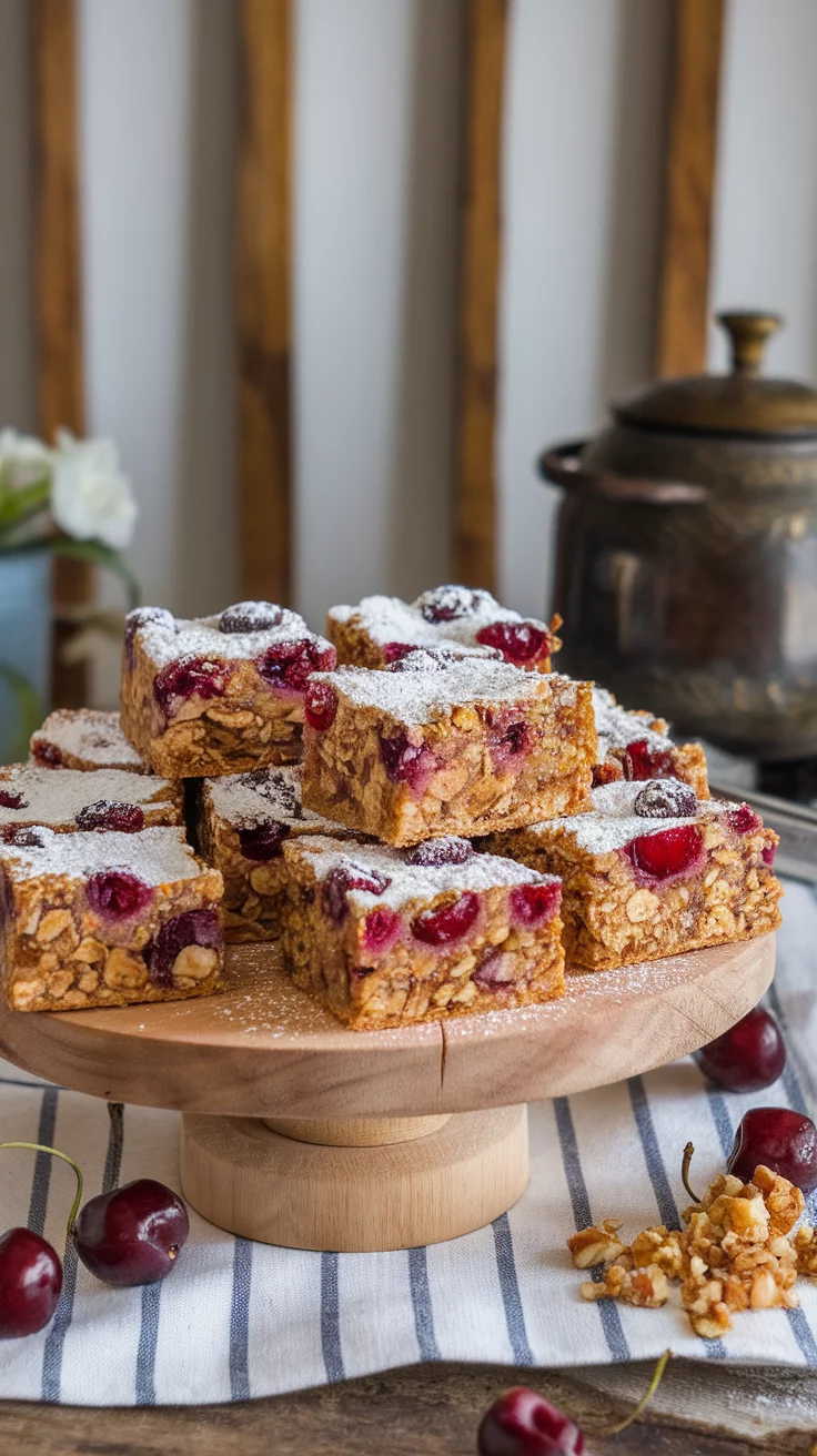 Cherry granola bars are a tasty and healthy breakfast option that everyone will love. Packed with oats and fresh cherries, they are perfect for a quick snack on busy mornings. Plus, making them at home means you can customize the ingredients to your liking!