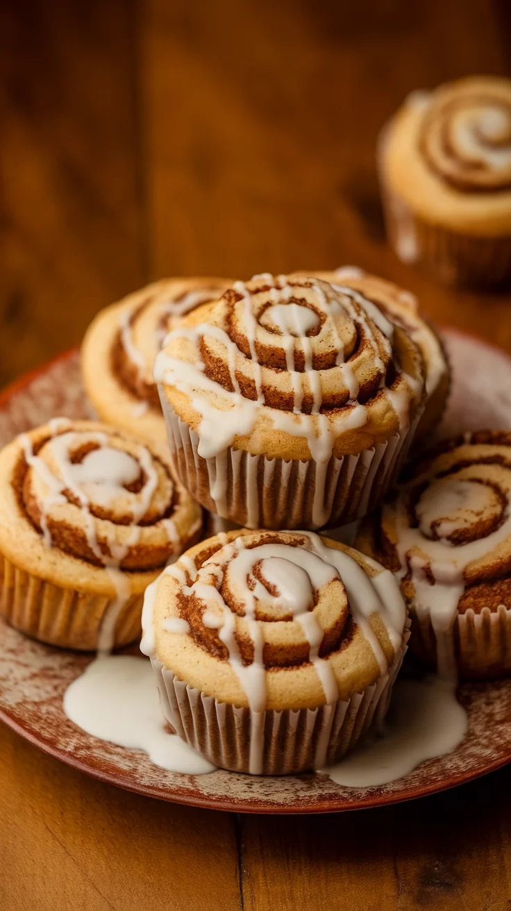 Cinnamon roll muffins are the perfect blend of fluffy muffin and sweet cinnamon goodness. With a swirl of cinnamon and a drizzle of icing, they make breakfast feel like a treat. You can find a simple recipe for these delightful muffins here!