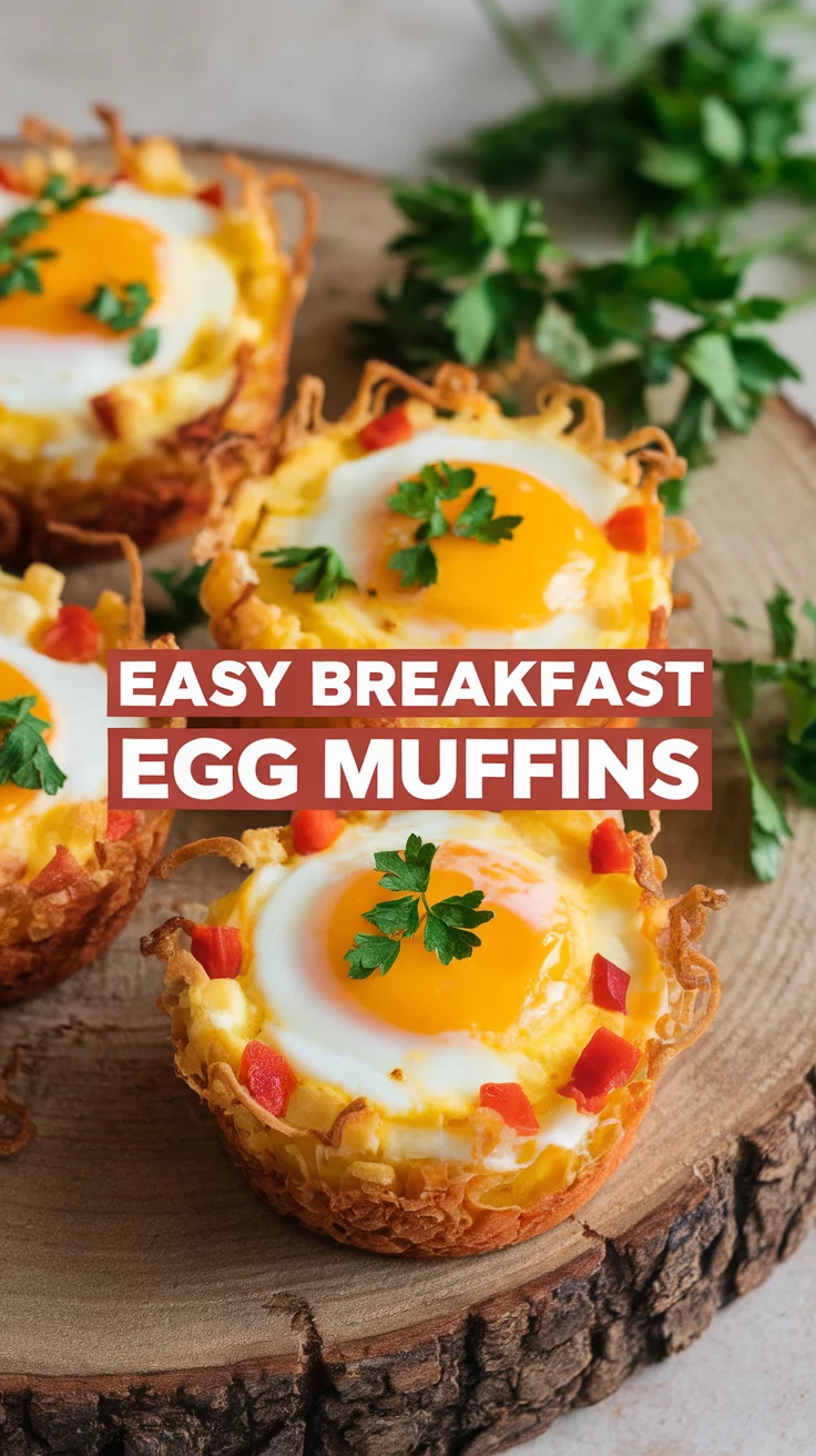 Start your day with these tasty egg muffins that are super easy to make. They combine eggs with your favorite toppings, creating a perfect on-the-go breakfast. Check out this delicious recipe for Easy Breakfast Egg Muffins and enjoy a satisfying meal!