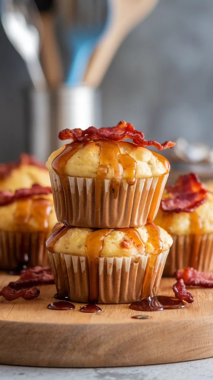 McGriddle muffins bring breakfast to a whole new level of fun! These sweet and savory delights are topped with crispy bacon and drizzled with syrup, making them an irresistible treat. If you're curious about making your own, check out this amazing recipe for McGriddle Muffins!