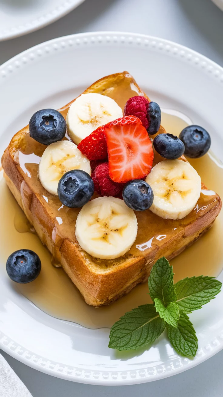 This Overnight French Toast Casserole is a game-changer for breakfast lovers. It's easy to prepare the night before, making your mornings smooth and stress-free. Topped with fresh berries and a drizzle of syrup, it's a delicious start to any day!