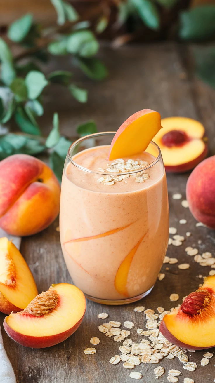 The Peach Oatmeal Breakfast Smoothie is a tasty way to kickstart your day. It blends sweet peaches with creamy oats for a refreshing and filling drink. Perfect for busy mornings, this smoothie is easy to make and packed with nutrients!