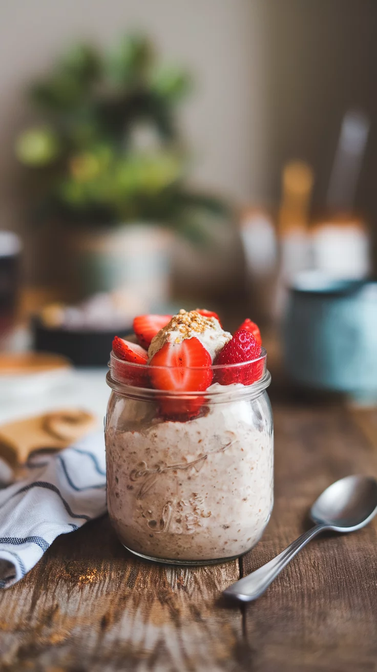 Get ready to enjoy a tasty breakfast with these Strawberry Protein Overnight Oats! They’re simple to make and packed with nutrients to kickstart your day. Check out the full recipe here and see how easy it is to add a fruity twist to your morning routine!