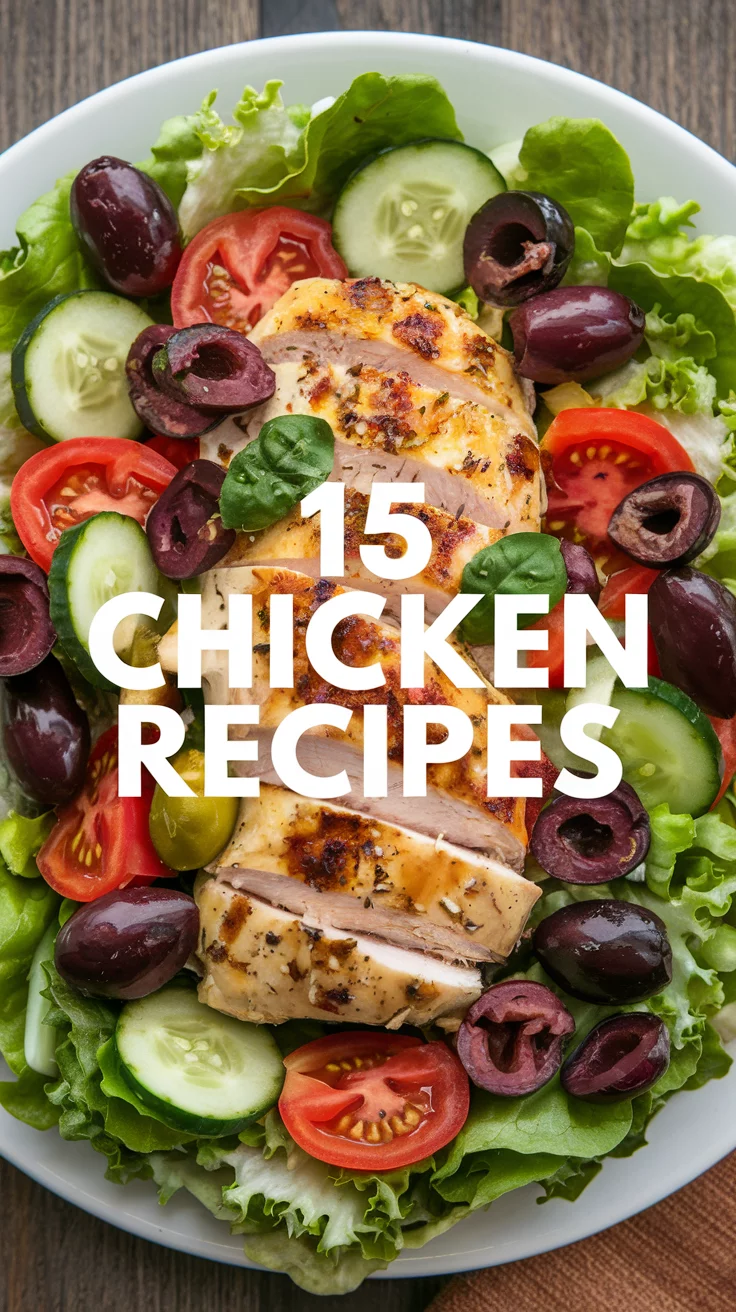 Discover 15 mouthwatering chicken recipes perfect for busy weeknights or cozy weekends! From crispy baked chicken to saucy skillet meals, these dishes are easy, flavorful, and sure to impress. 🥘👩‍🍳 Save this pin for your next dinner inspiration! #ChickenRecipes #EasyMeals