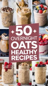 Delicious Overnight Oats Healthy Recipes for a Grab-and-Go Breakfast 🕒🥣 Say goodbye to rushed mornings! These overnight oats recipes are your secret weapon for a quick, healthy, and satisfying breakfast. 🍌🌟