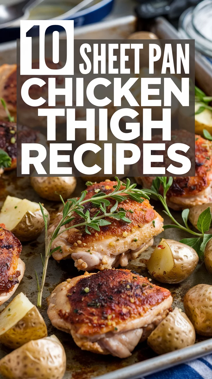 🥔🍗 Flavorful Sheet Pan Chicken Thigh Recipes for Busy Nights 🥦✨
Say goodbye to dinner stress with these delicious chicken thigh sheet pan meals! Crispy, tender, and paired with tasty veggies. 🍋🔥 #SheetPanDinners #ChickenRecipes #OnePanMeals #EasyCooking #DinnerTime