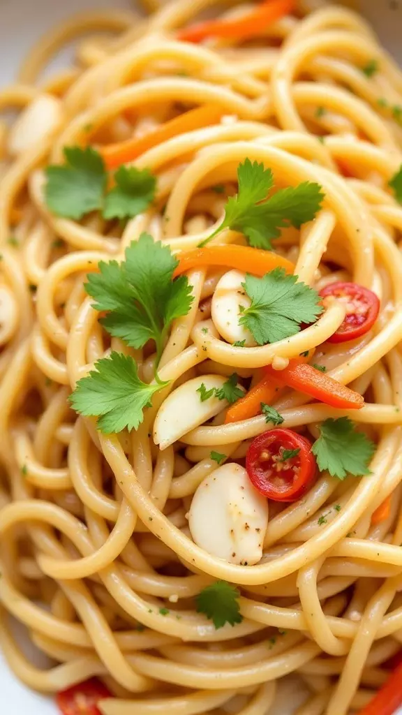 These Almond Butter Noodles are a quick and tasty meal option. You can whip them up in no time with just a few simple ingredients. Check out the full recipe here for an easy weeknight dinner!