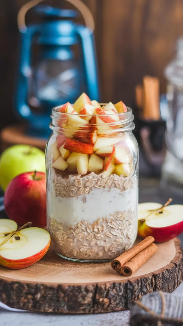 Start your day with a delicious twist by making these Apple Cinnamon Fun Overnight Oats! Layered with creamy yogurt, oats, and crunchy apple pieces, this recipe is both simple and satisfying. You can check out the full recipe for these tasty oats here and enjoy a wholesome breakfast in no time!