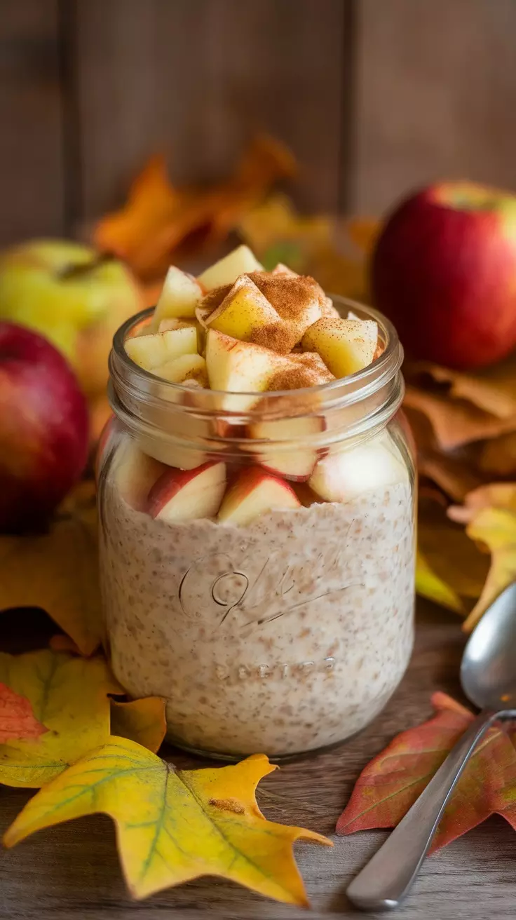 Apple cinnamon overnight oats are a warm and cozy way to start your day. They blend creamy oats with sweet apples and a hint of cinnamon for a delightful breakfast. Try this tasty recipe to enjoy a convenient and nutritious morning treat: Apple Cinnamon Overnight Oats.