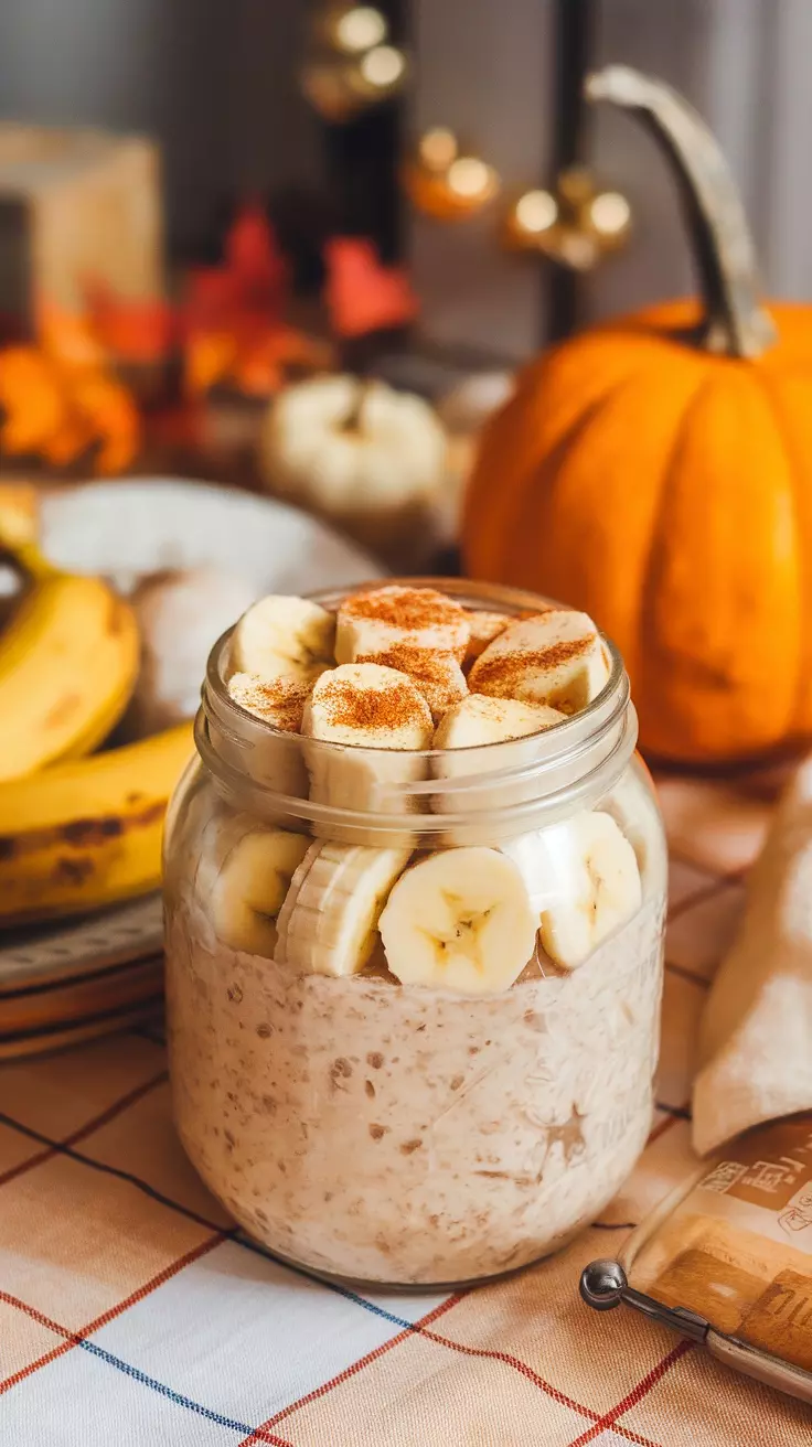 Start your morning right with these tasty banana cinnamon overnight oats! This recipe combines creamy oats with sweet bananas and a sprinkle of cinnamon for a delicious breakfast. Check out the full recipe here and enjoy a quick and healthy start to your day!