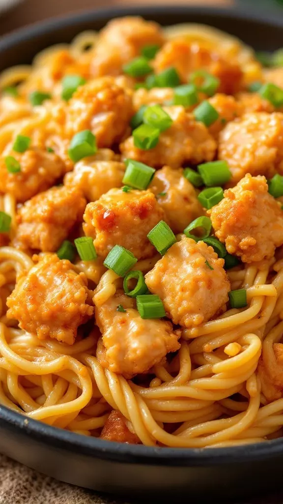 Bang Bang Chicken Pasta is a tasty way to spice up your dinner routine. This dish combines crispy chicken bites with creamy, spicy sauce and perfectly cooked pasta for a satisfying meal. You can check out the full recipe here for a quick and delicious dinner idea!