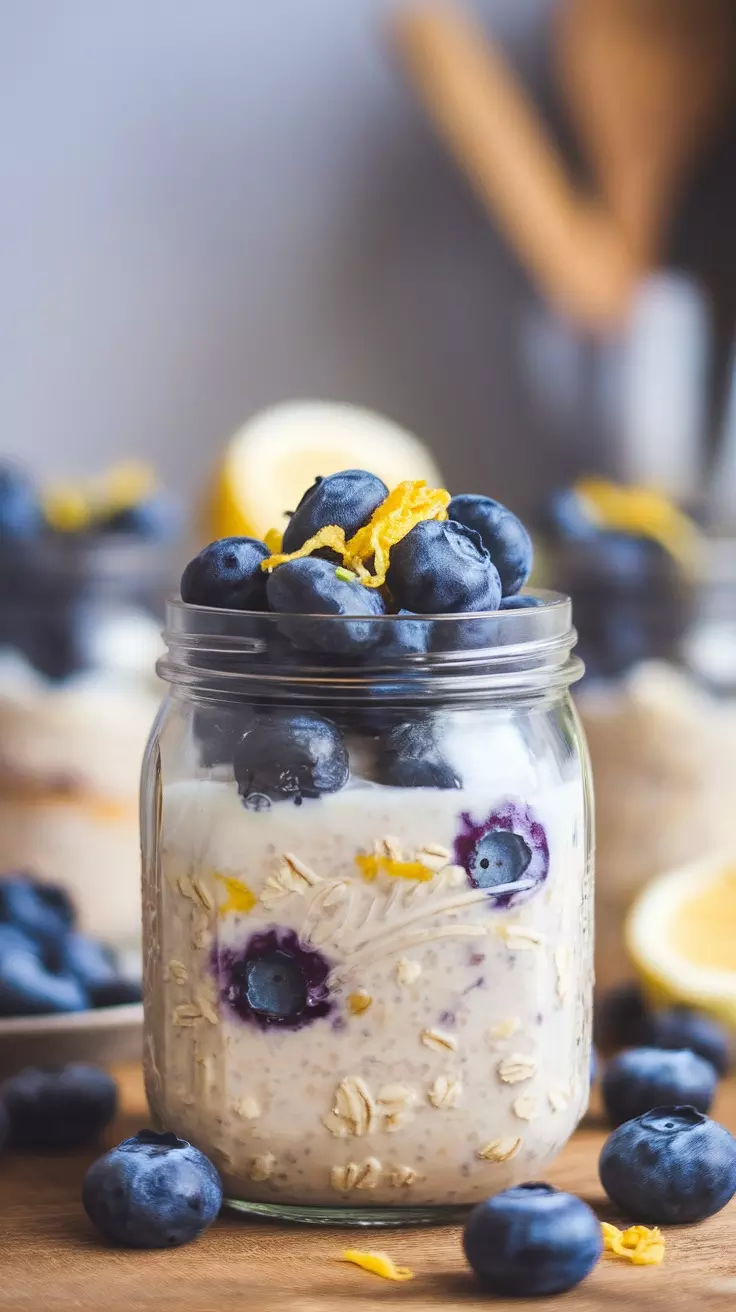 Start your day with a burst of flavor from these blueberry lemon overnight oats! They are easy to make and packed with nutrients, perfect for a quick breakfast. Check out this delicious recipe to enjoy a refreshing start to your morning.