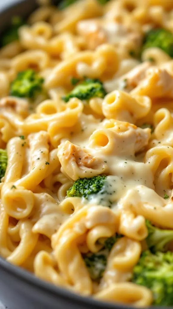 This Broccoli Chicken Alfredo Bake is a cozy and creamy dish that everyone will love. With tender chicken and vibrant broccoli mixed into pasta, it’s a simple meal that’s perfect for busy nights. Check out the full recipe for this delicious casserole here and enjoy a comforting dinner at home!