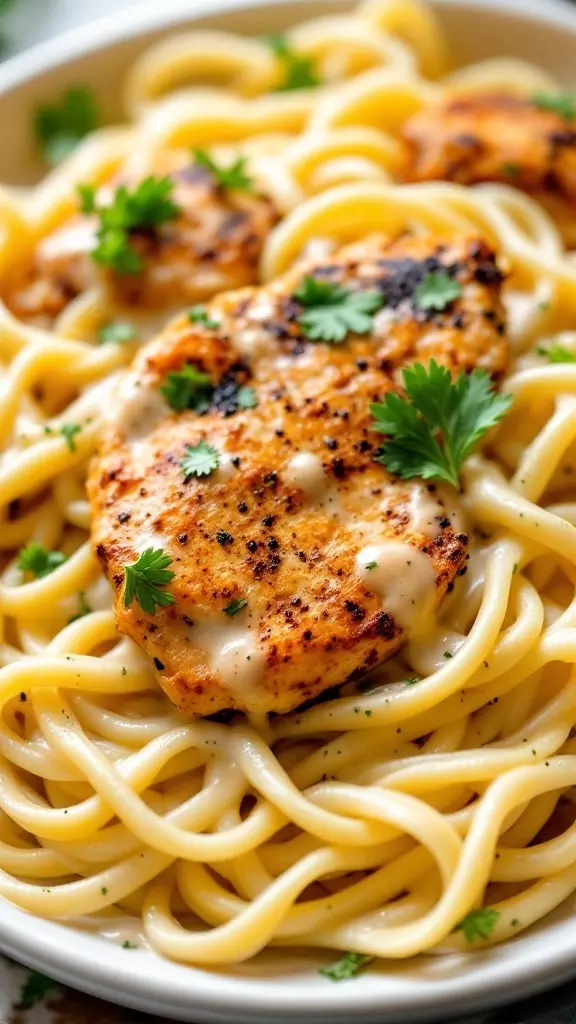 Cajun Chicken Alfredo Pasta brings a tasty twist to your dinner table. The creamy sauce pairs perfectly with the spicy, seasoned chicken, making each bite a delight. Check out this amazing recipe for Cajun Chicken Alfredo Pasta and bring some flavor to your weeknight meals!