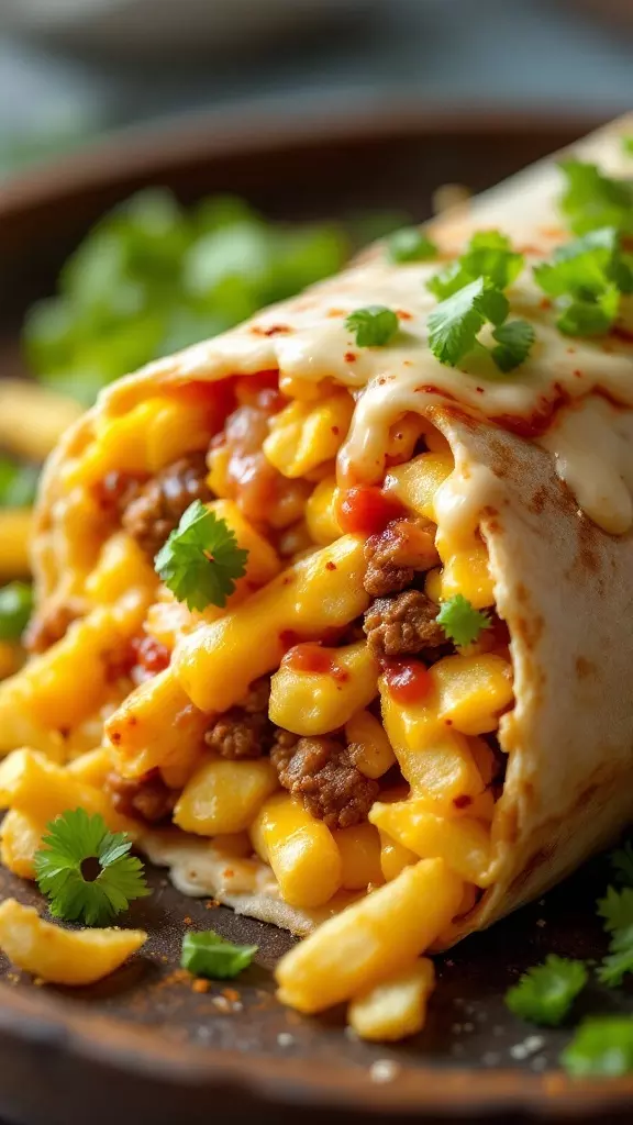 The California breakfast burrito is a true crowd-pleaser. Packed with fluffy scrambled eggs, crispy French fries, and savory beef, it’s a delicious way to start your day. Check out this tasty California breakfast burrito recipe for a satisfying morning meal!