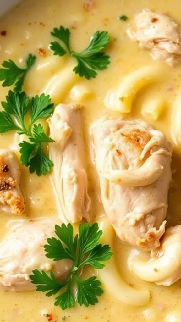 This Cheesy Chicken Orzo Soup is a cozy dish that warms you up from the inside out. With tender chicken and creamy broth, it's simple to make and perfect for any occasion. Check out this easy recipe here for a delicious meal!