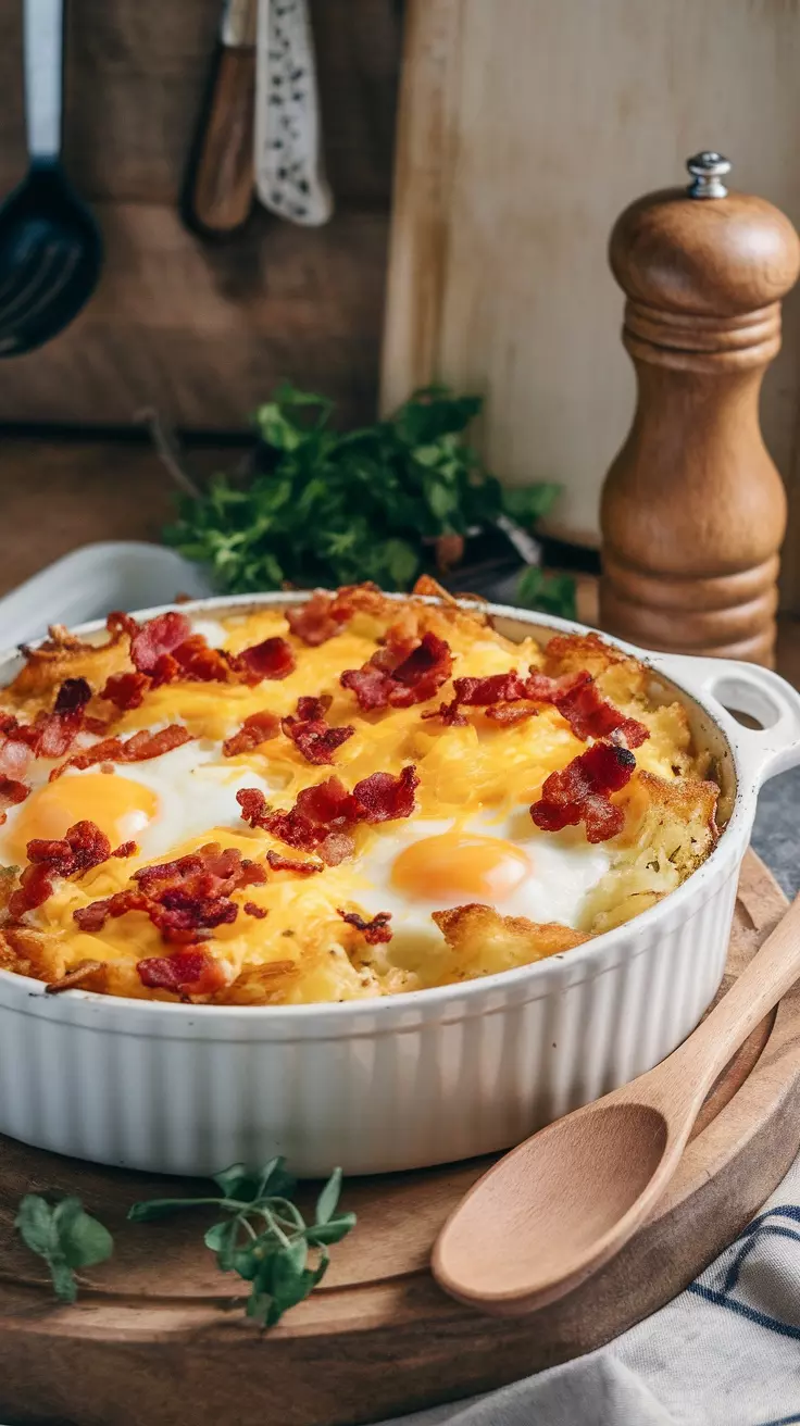 Cheesy Egg and Hashbrown Casserole