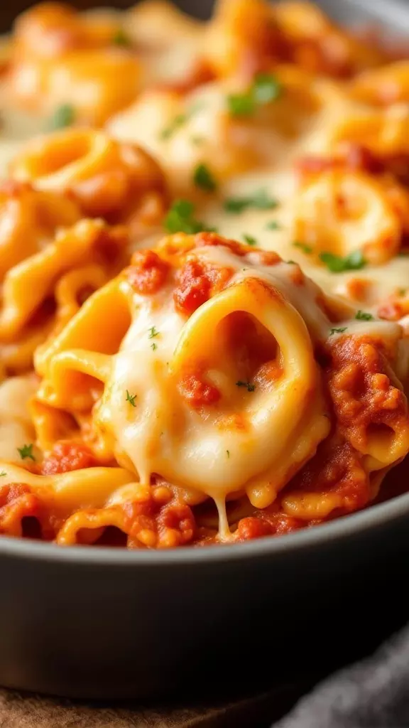 This Cheesy Tortellini Bake is a must-try for a cozy dinner. Packed with delicious ground beef and topped with gooey cheese, it’s sure to be a hit with everyone. For the full recipe, check out this link!