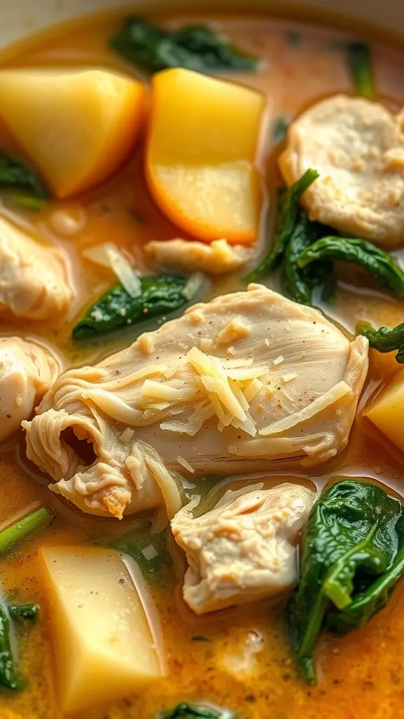 Warm up with a bowl of Chicken Florentine Soup, where tender chicken meets fresh spinach and creamy goodness. This comforting dish is not just easy to make; it’s also packed with flavor and nutrition. Check out this amazing recipe to bring this delightful soup to your kitchen.