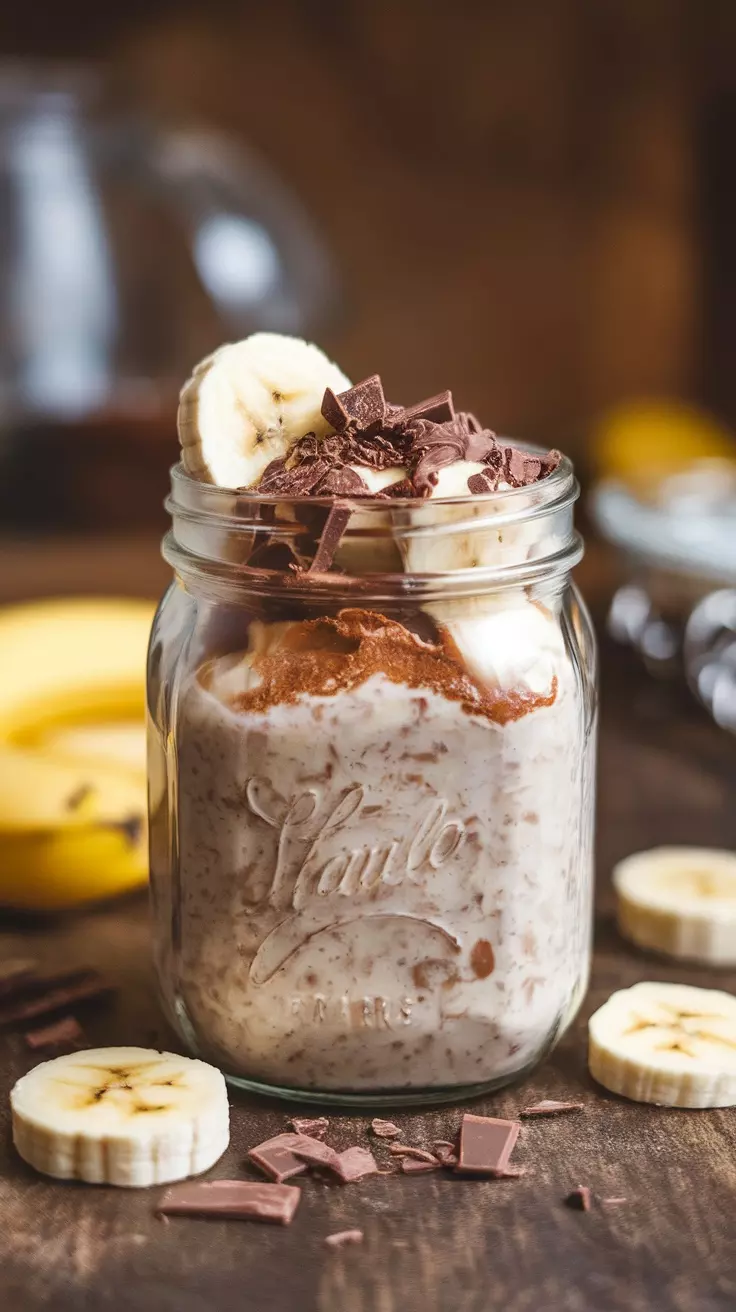 Start your day with a treat that's both tasty and healthy! These Chocolate Banana Overnight Oats are super easy to prep and only need a few ingredients. Check out this delicious recipe for the perfect breakfast on-the-go: Chocolate Banana Overnight Oats.