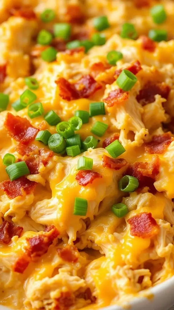 If you're looking for a cozy dinner idea, try this Crack Chicken Casserole. Loaded with chicken, cream cheese, and crispy bacon, it’s a dish that everyone will love. For the full recipe, check out this link and get cooking!