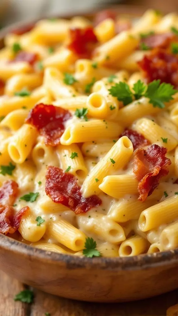 This creamy bacon pasta bake is a must-try for pasta lovers. It’s rich, satisfying, and perfect for a cozy dinner at home. Check out the full recipe for this delightful dish here!