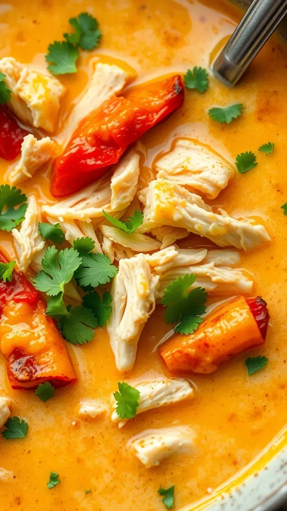 This creamy chicken chile relleno soup brings comfort and flavor to your table. Loaded with tender chicken, roasted peppers, and a delicious creamy base, it’s perfect for any occasion. Check out this fantastic recipe for a warm bowl of goodness you won't forget: Creamy Chicken Chile Relleno Soup.