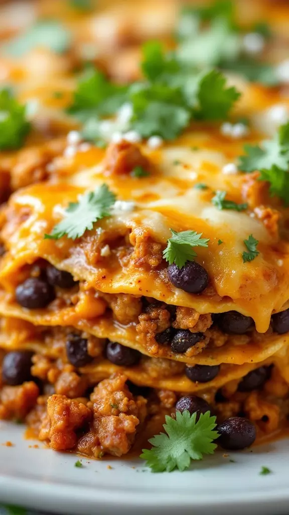 This Easy Mexican Casserole is a crowd-pleaser that combines the warmth of ground beef with black beans and cheese. It’s simple to make and perfect for weeknight dinners. Check out the full recipe here for a delicious twist on your usual casserole!