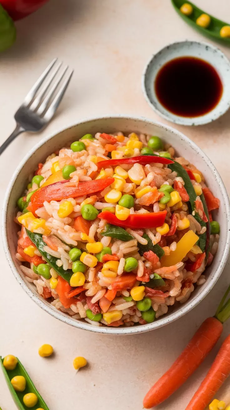 Vegetable fried rice is a colorful and satisfying dish that’s perfect for busy nights. Packed with fresh veggies and savory flavors, this recipe is not only delicious but also quick to prepare, making it a go-to choice for dinner.