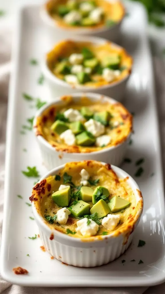 These mini frittatas are a fun and tasty way to enjoy breakfast. Packed with creamy feta and fresh avocado, they are perfect for busy mornings or brunch with friends. Check out the full recipe for Feta Cheese and Avocado Mini Frittatas to impress your taste buds!