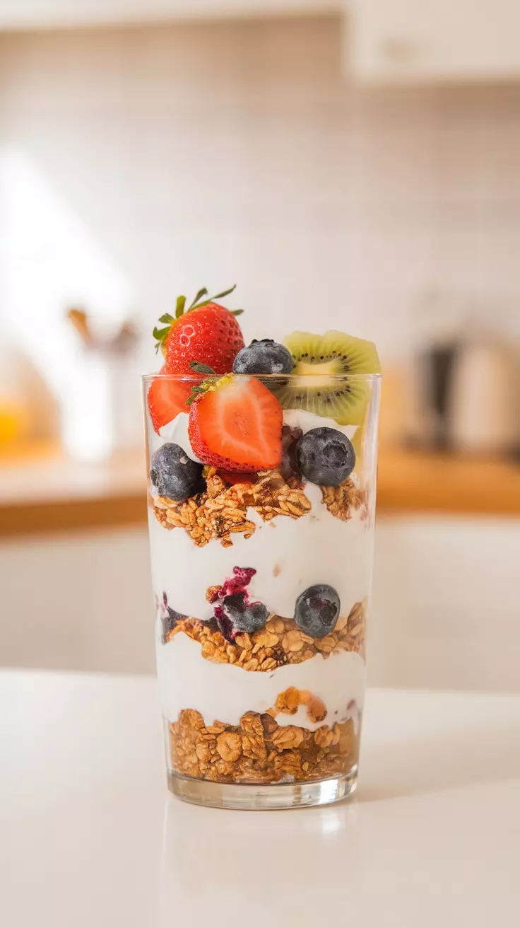 This Greek yogurt parfait is a delightful, healthy breakfast option that combines creamy yogurt, crunchy granola, and fresh fruits. It’s not only tasty but also simple to prepare, making it perfect for busy mornings or leisurely weekends.