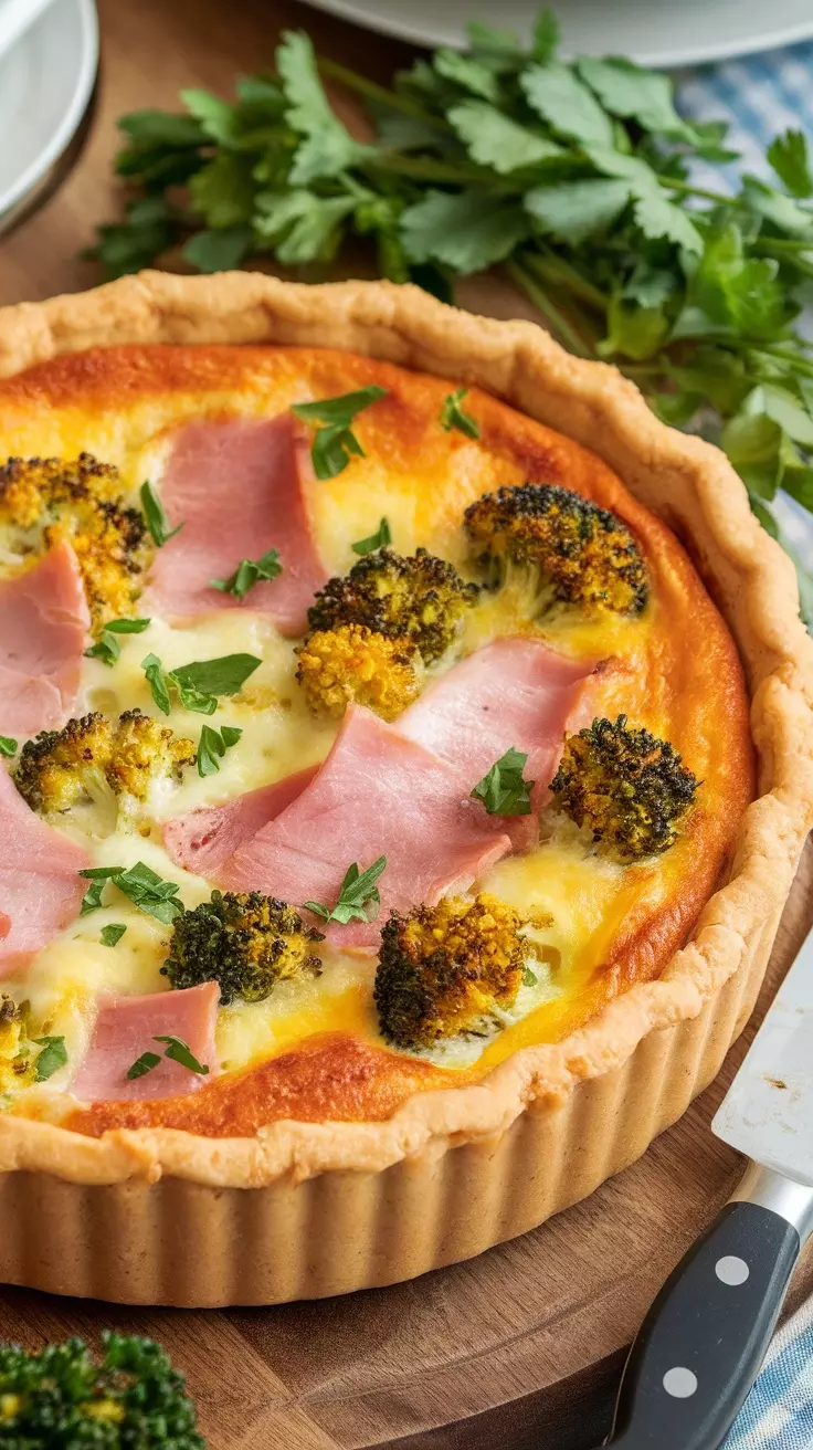 This Ham Cheese and Broccoli Crustless Quiche is a perfect way to start your day. It's simple to make and packed with flavor, thanks to the savory ham and fresh broccoli. Check out the recipe here for a quick breakfast option that everyone will love!