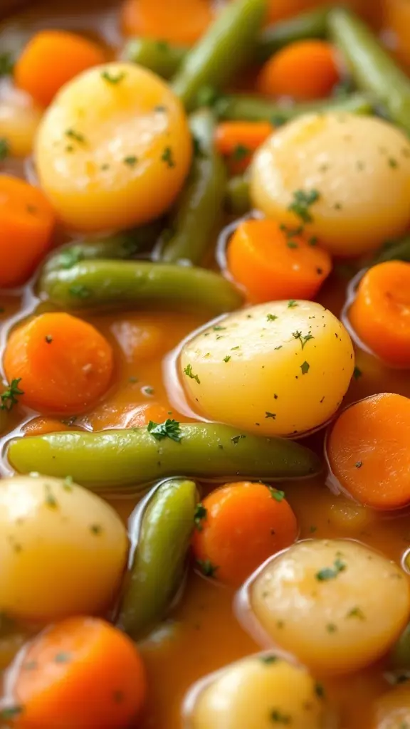 This hearty gluten-free vegetable stew is perfect for a cozy dinner. Packed with fresh vegetables, it's both filling and nourishing. You can enjoy every comforting spoonful without any guilt!