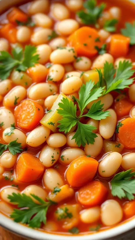 This Hearty Italian Style White Bean Soup is perfect for cozy evenings. With tender white beans and vibrant veggies, it warms you right up. Check out the full recipe here for a delicious dish everyone will love!