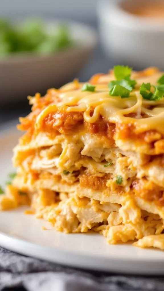 King Ranch Chicken Casserole is a classic comfort dish that everyone loves. This casserole layers tender chicken, tortillas, and a creamy sauce, making it so satisfying. You can find the full recipe for this tasty meal here!