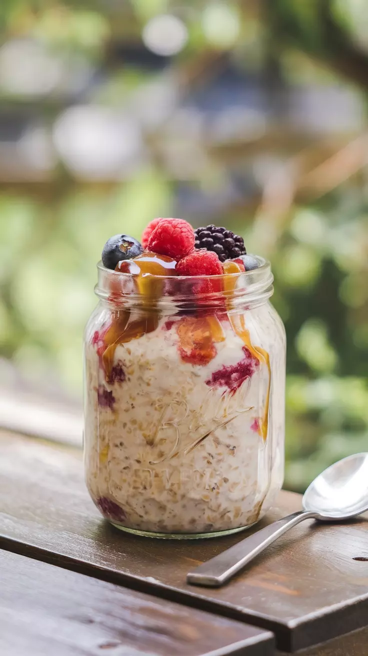 Overnight oats are a simple and delicious way to start your day. They offer a creamy texture combined with the sweetness of fresh berries, making each bite a delightful experience. Plus, they are incredibly easy to prepare, needing just a few minutes of your time the night before.