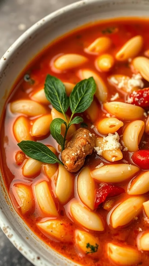 Pasta e Fagioli is a hearty Italian soup that's full of flavor. This comforting dish combines pasta, beans, and a rich tomato broth, making it perfect for any day. You can find a delicious recipe for this classic soup here!