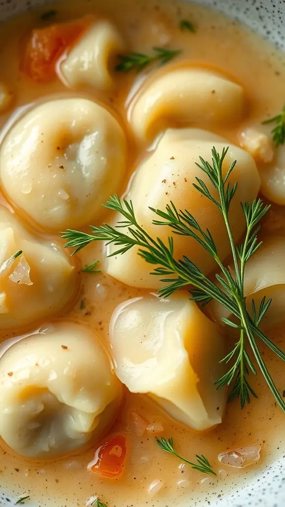 Pierogi soup is a warm and comforting dish that brings the taste of traditional pierogi right to your bowl. This hearty soup features delicious dumplings filled with potatoes, cheese, and spices, all simmered in a flavorful broth. For a delightful recipe, check out this easy pierogi soup that your family will love!