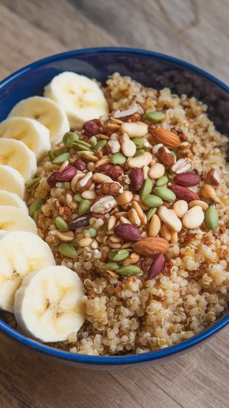 This Quinoa Breakfast Bowl with Nuts is a delightful way to start your day. It's light yet filling, with a nutty flavor that pairs beautifully with the natural sweetness of fresh fruits. Easy to prepare, this bowl is not only healthy but also customizable to suit your taste.