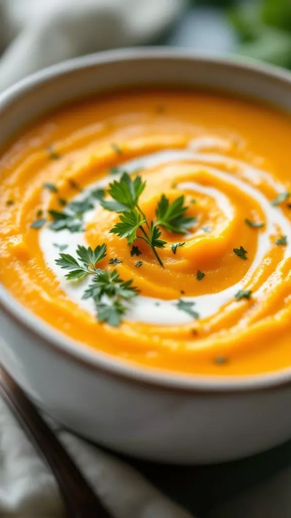 This slow cooker butternut squash soup is perfect for chilly days. It’s creamy, warm, and packed with flavor, making it a cozy meal. Just toss everything in the slow cooker and let it do the work for you!