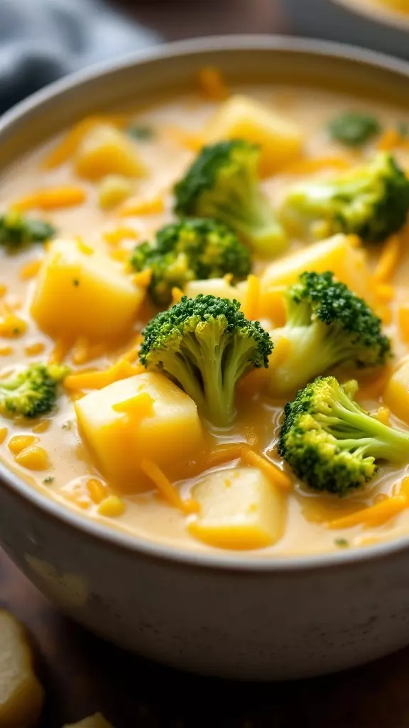 This Slow Cooker Cheesy Broccoli Potato Soup is a warm hug in a bowl. Loaded with creamy goodness and vibrant veggies, it’s perfect for busy nights when you want comfort with minimal effort. Check out the full recipe here for a delightful dinner.