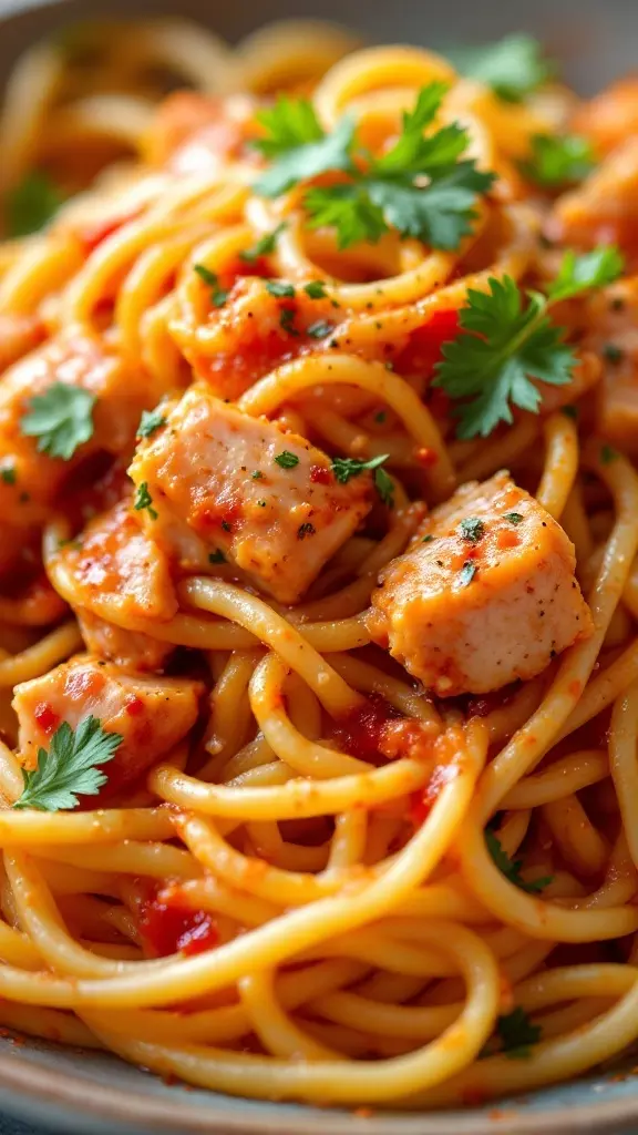 This Spicy Tuna and Tomato Pasta is a quick and tasty meal. The combination of tender pasta, spicy tuna, and zesty tomato sauce makes it a winner. Check out this recipe for a delightful dish that’s perfect for any night!