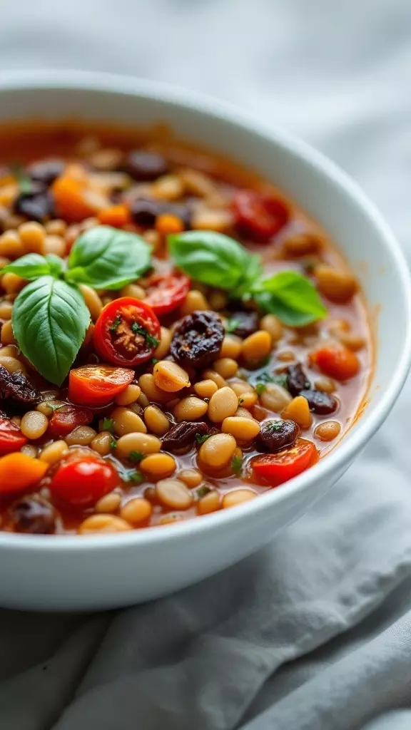 This hearty Sun-Dried Tomato Lentil Stew is perfect for a cozy night in. Packed with lentils, tomatoes, and fresh basil, it warms you from the inside out. Check out this delicious recipe here for an easy dish that everyone will love!